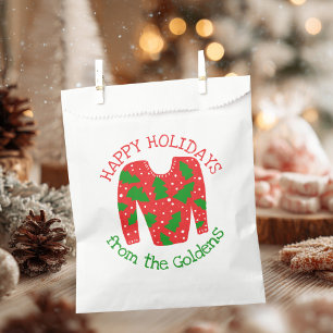 Ugly Sweater CUSTOM Holiday Christmas Gift  Favour Bags
