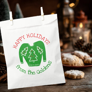 Ugly Sweater CUSTOM Holiday Christmas Gift  Favour Bags