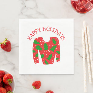 Ugly Sweater CUSTOM Holiday Christmas  Napkin