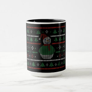 Ugly Sweater - Cute Snowman Christmas Jumper Mug