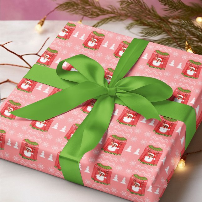 Ugly Sweater Funny Reindeer Christmas Pattern Wrapping Paper (Creator Uploaded)
