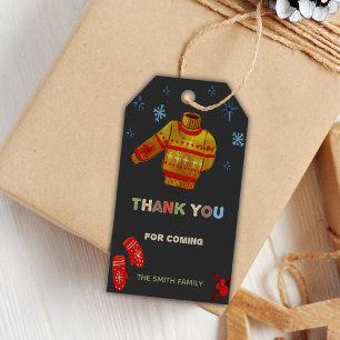 Ugly Sweater Gift Tag, Ugly Sweater Favour Tag