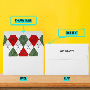 Ugly Sweater Holiday Party Invitation Envelope