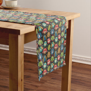 Ugly Sweater Holiday Pattern Short Table Runner