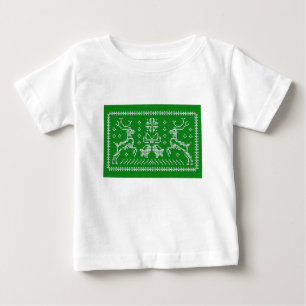Ugly sweater jingle bells Christmas deers green