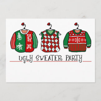 Ugly Sweater Party Christmas Invitation