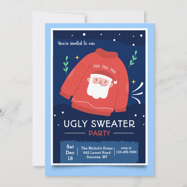 Ugly Sweater Party Invitation (Front)