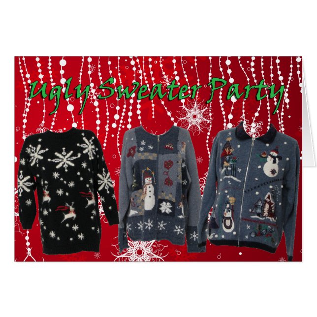 Ugly Sweater Party Invitation (Front Horizontal)