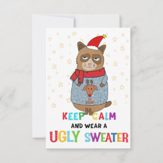 Ugly Sweater party invitation, Christmas party Invitation