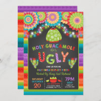 Ugly Sweater Party Invite Fiesta Holy Guacamole