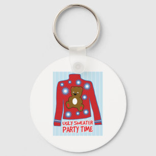 Ugly Sweater Party Key Ring