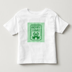 Ugly sweater pattern jingle bells and Merry Xmas w