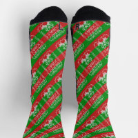 Ugly sweater pattern jingle bells Merry Xmas yarn