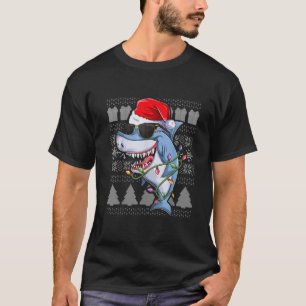 Ugly Sweater Santa Claus Shark Boys Apparel Kids C
