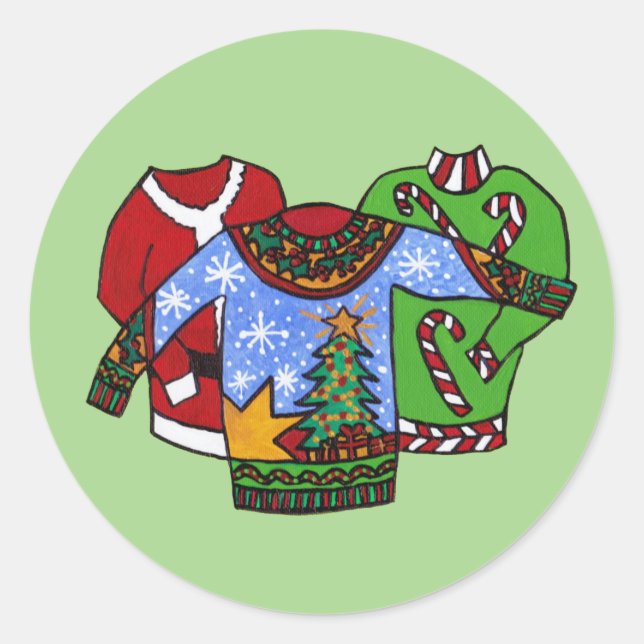 Ugly Sweater Stickers (Front)