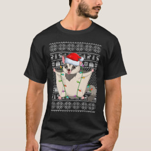 Ugly Sweater Style Xmas Lights Santa Sugar Glider 