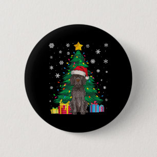 Ugly Sweater Xmas Tree Lights German Shorthaired P 6 Cm Round Badge