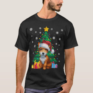 Ugly Sweater Xmas Tree Lights Toy Fox Terrier Dog