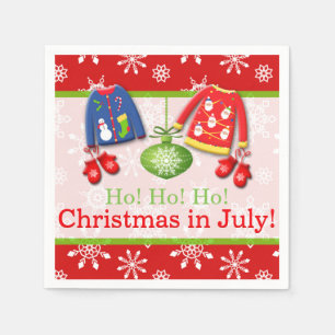Ugly Sweaters Christmas in July Paper Napkins