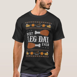 Ugly Thanksgiving Sweater Best Leg Day