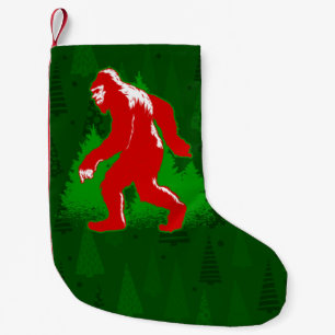 ugly xmas bigfoot yeti christmas trees small christmas stocking