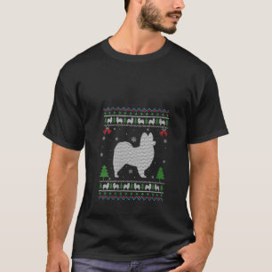 Ugly Xmas Design Papillon Dog Ugly Christmas Sweat T-Shirt