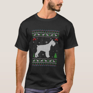 Ugly Xmas Design Schnauzer Dog Ugly Christmas Swea T-Shirt