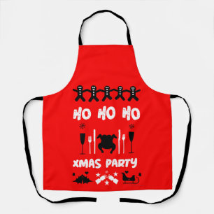 Ugly xmas office party  apron