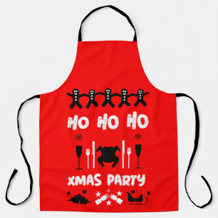 Ugly xmas office party apron