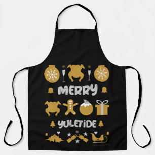Ugly xmas office party sweater apron