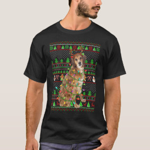 Ugly Xmas Sweater Style Brittany Spaniel Dog Chri