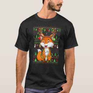 Ugly Xmas Sweater Style Lighting Fox Christmas