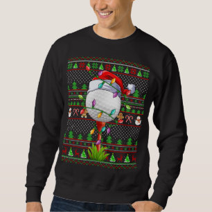 Ugly Xmas Sweater Style Lighting Golf Christmas