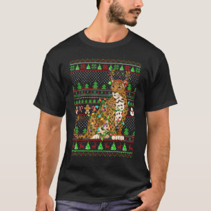 Ugly Xmas Sweater Style Lighting Jaguar Christmas