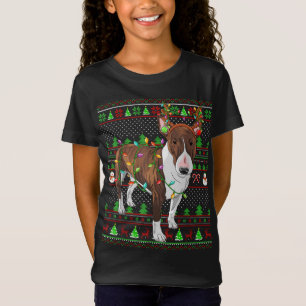 Ugly Xmas Sweater Style Lights Bull Terrier Dog Ch