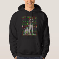 Ugly Xmas Sweater Style Lights Great Dane Dog Chri