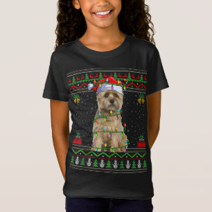 Ugly Xmas Sweater Style Santa Cairn Terrier Dog Ch