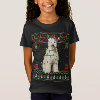 Ugly Xmas Sweater Style Santa Labradoodle Dog Chri