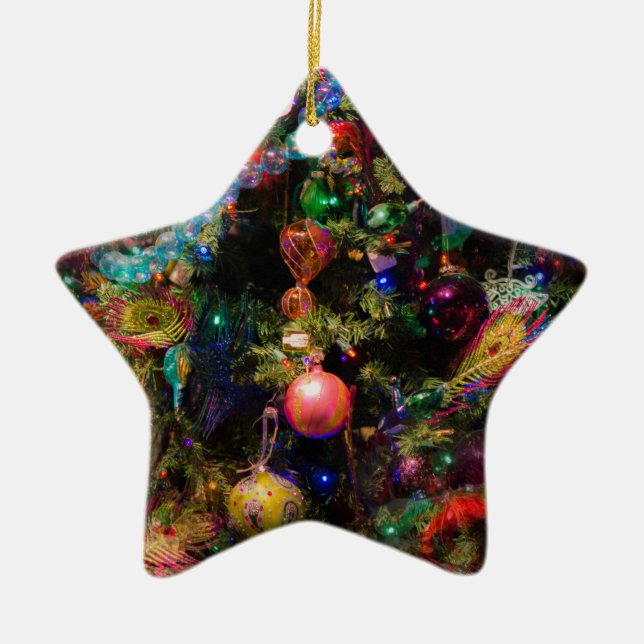 ugly xmas tree ceramic tree decoration (Front)