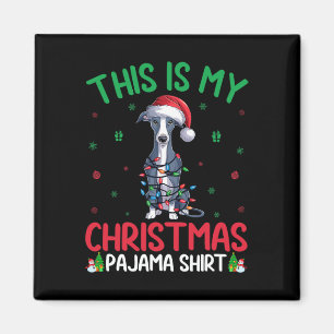 Ugly Xmas Tree Santa Italian Greyhound Dog Christm Magnet