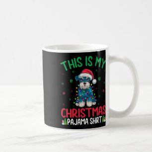 Ugly Xmas Tree Santa Miniature Schnauzer Dog Chris Coffee Mug