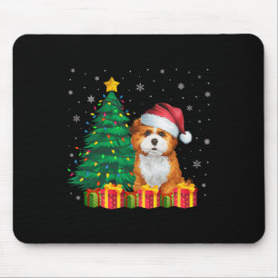 Ugly Zuchon Santa Hat Christmas Lights Dog Lover X Mouse Mat