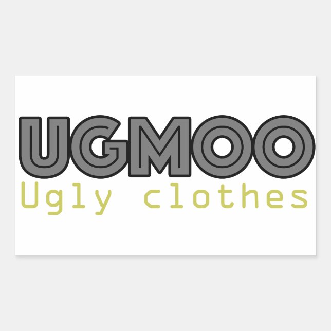 UGMOO Ugly Clothes Sticker (Front)