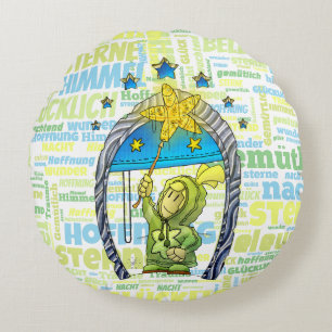 Ugo - Glücklicher Stern /  Round Cushion