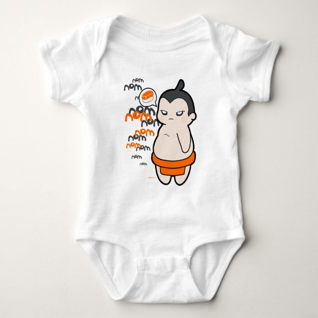 Ugo the Sumo Baby Bodysuit (Front)