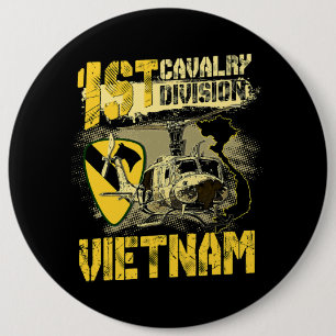 Uh1 Huey Helicopter 1st Cavalry Division Vietnam V 6 Cm Round Badge