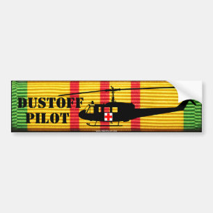 UH-1 "Huey" DUSTOFF PILOT VSM Bumper Sticker