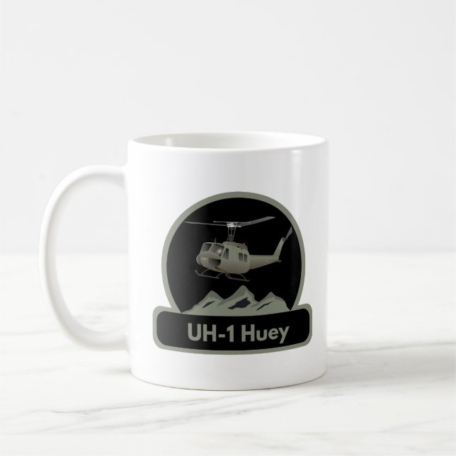 UH-1 Huey Helicopter Coffee Mug (Left)