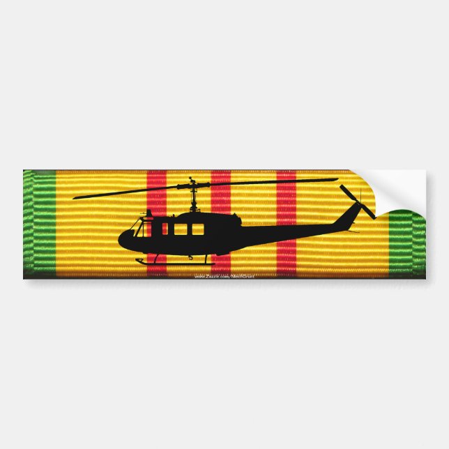 UH-1 Huey VSM Ribbon Bumper Sticker (Front)