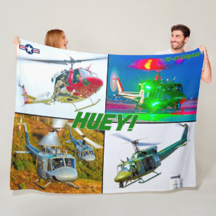 UH-1N IROQUOIS "HUEY" FLEECE BLANKET